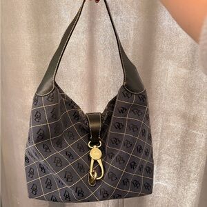 Dooney & Bourke Black and Gold Hobo Bag